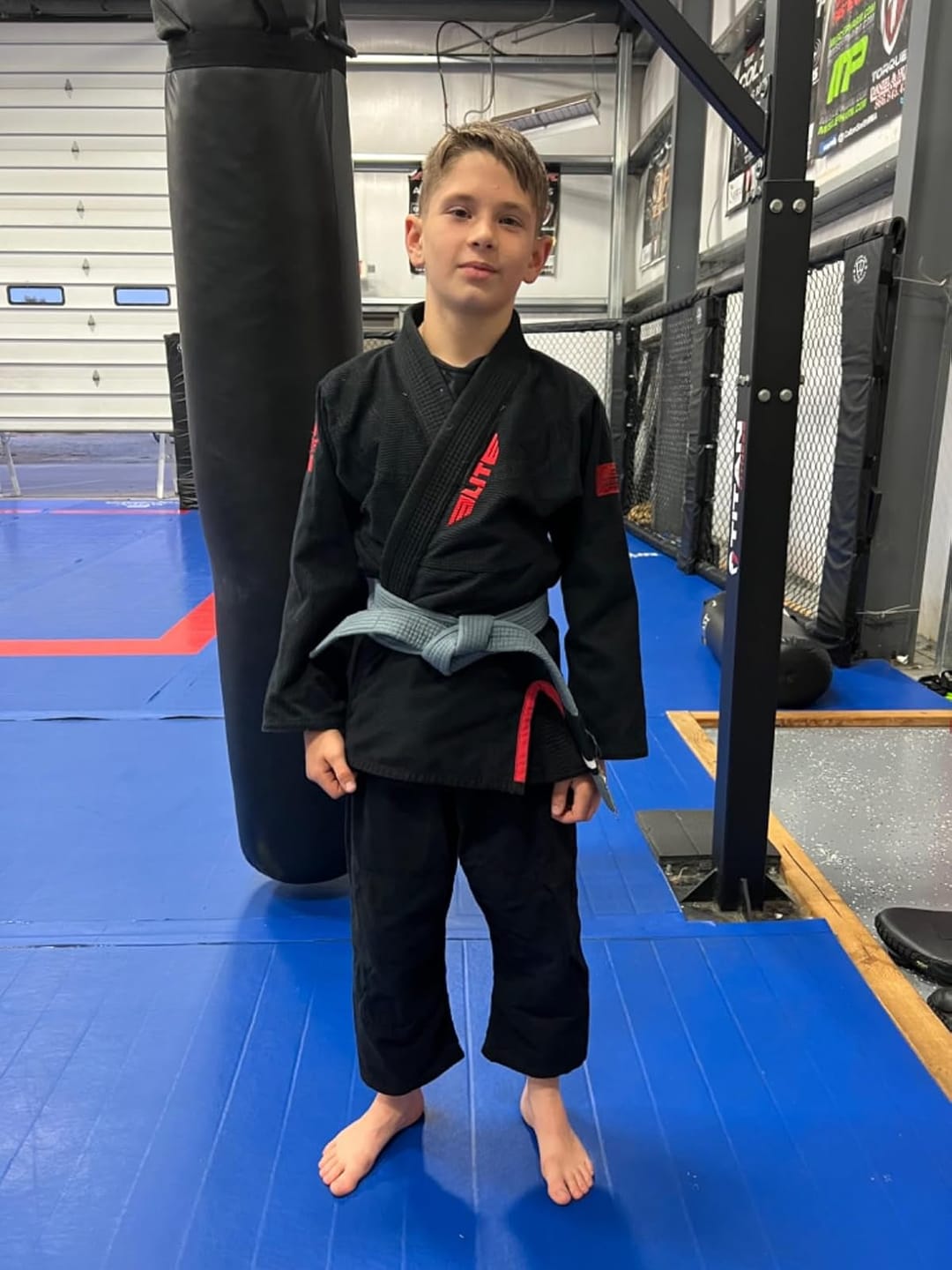 Customer photo review of Core Black Brazilian Jiu Jitsu Kids BJJ Gi