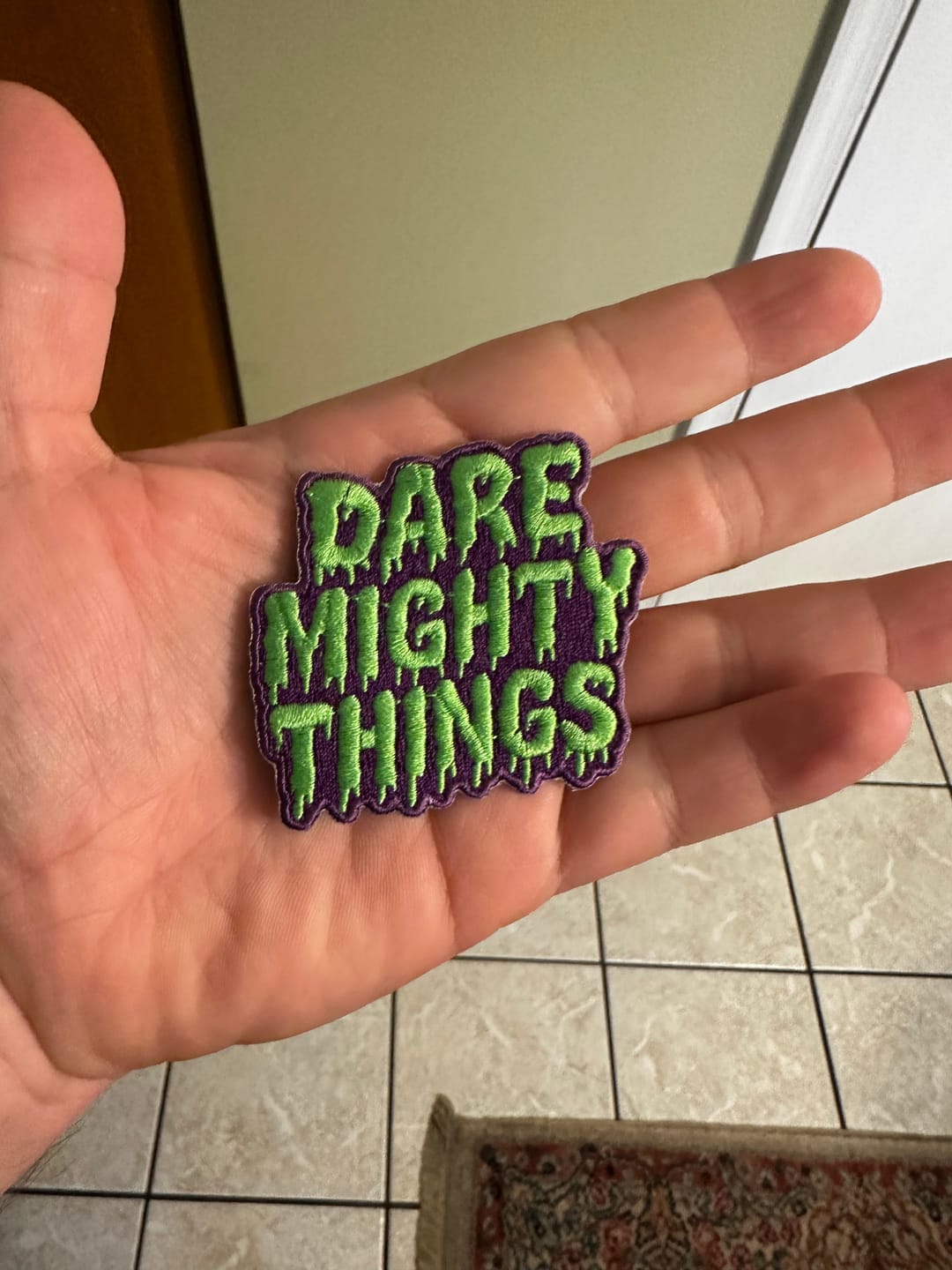 Customer photo review of "Slimed" – Patch