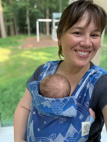 Customer photo review of Misty Mountains™ Aduial Bairn Baby Carrier by Oscha