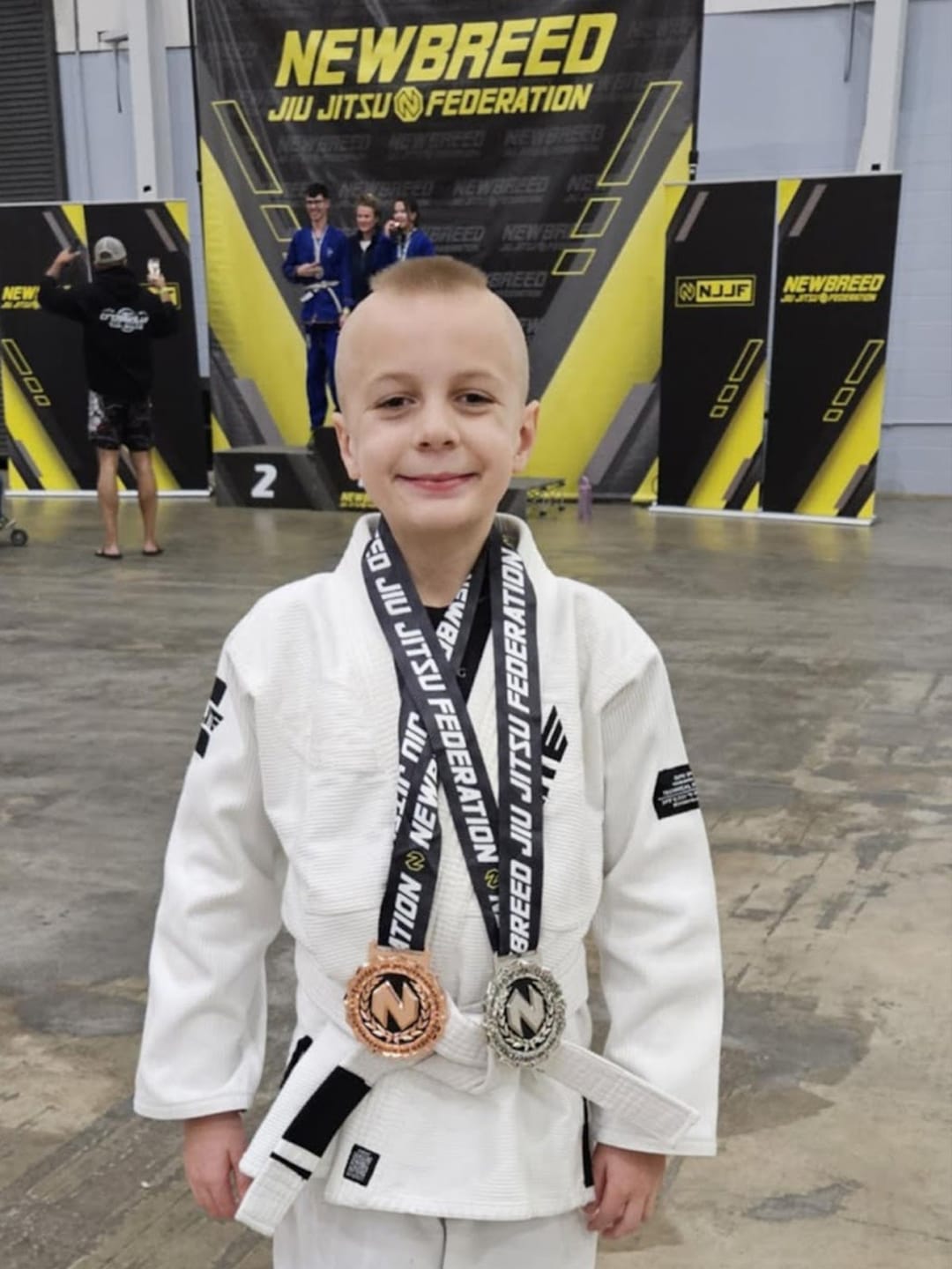 Customer photo review of Core White Brazilian Jiu Jitsu Kids BJJ Gi
