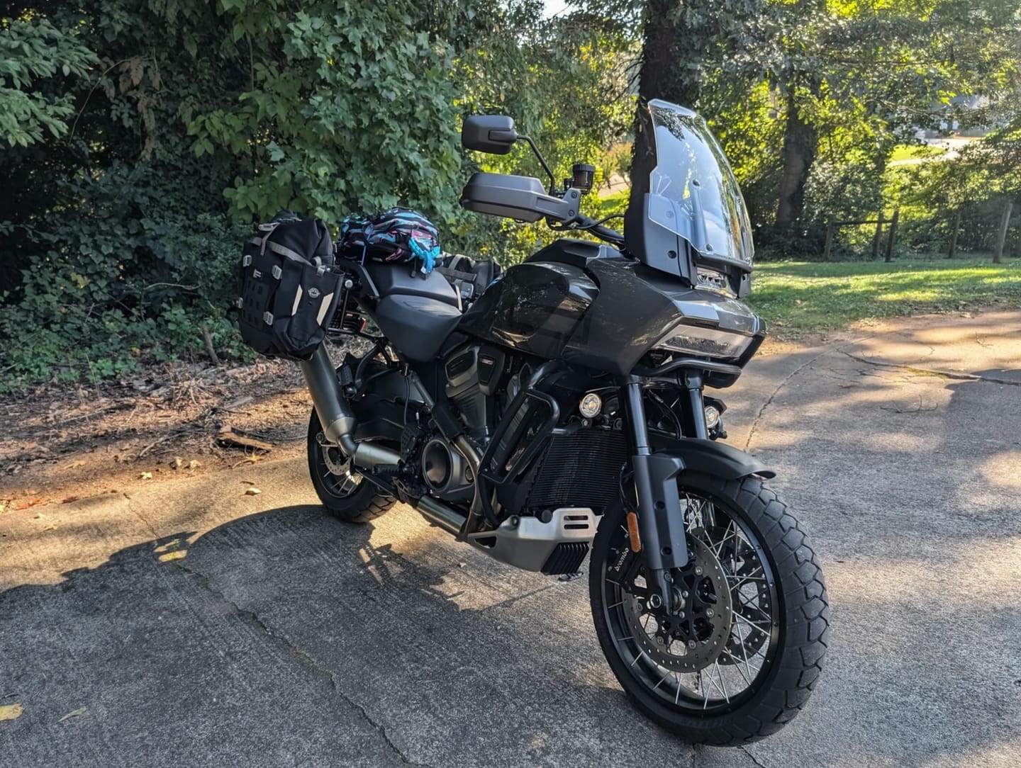 Customer photo review of 40L - Apex Medium ADV Touring Panniers for Harley Pan America RA1250/S