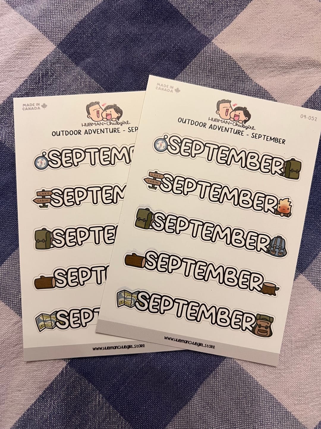 Customer photo review of Outdoor Adventure - Months 2 Planner Stickers