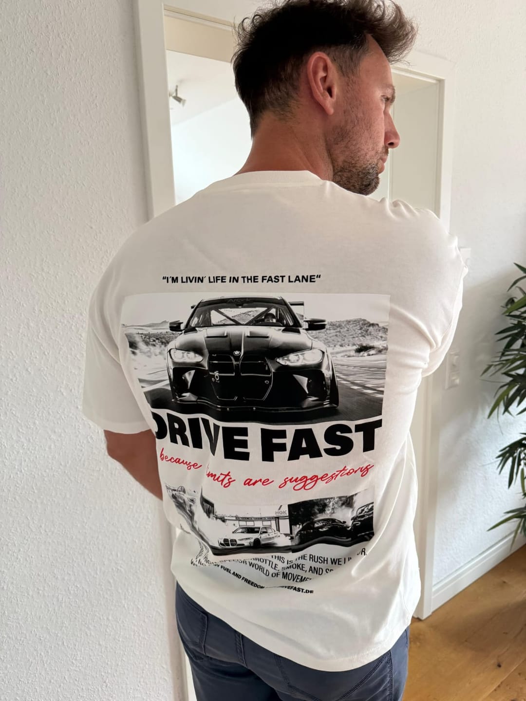 Customer photo review of Oversized Shirt - DRIVE FAST LIMITS