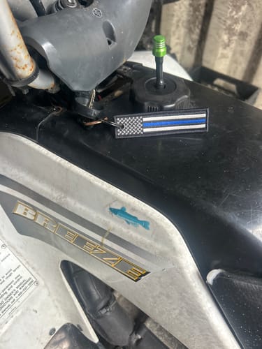 Customer photo review of BLUE LINE KEY TAG