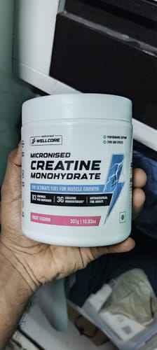 Customer photo review of Wellcore - Micronised Creatine Monohydrate (83 Servings, Tropical Tango) + Premium Steel Shaker