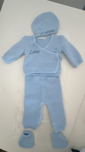 Customer photo review of Ensemble en maille Personnalisé