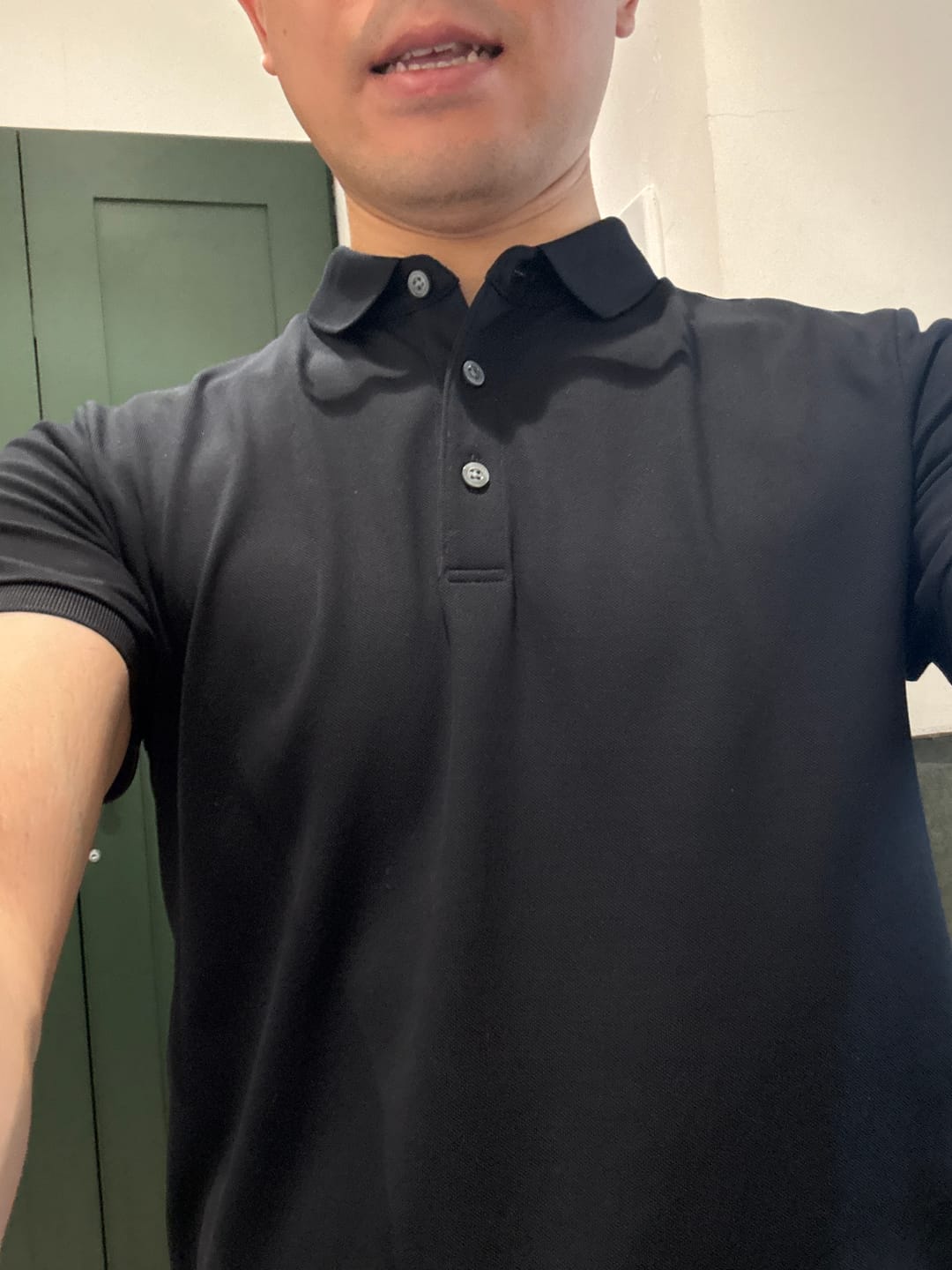 Customer photo review of Repel⁺ Crew Neck T-Shirt | Black BKFD01