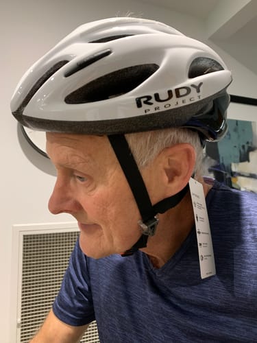 Customer photo review of Zumy Helmet White Small/Medium 54-58cm
