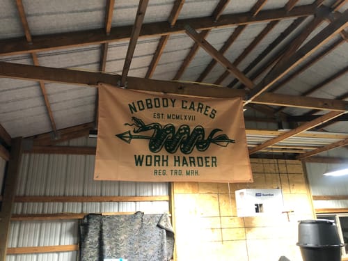 Customer photo review of NOBODY CARES UNSTOPPABLE FLAG