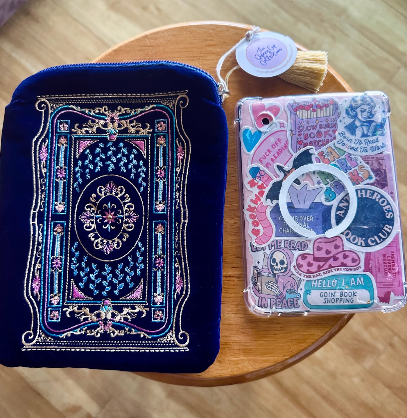 Customer photo review of Literati E-Reader Sleeve - Royal Blue