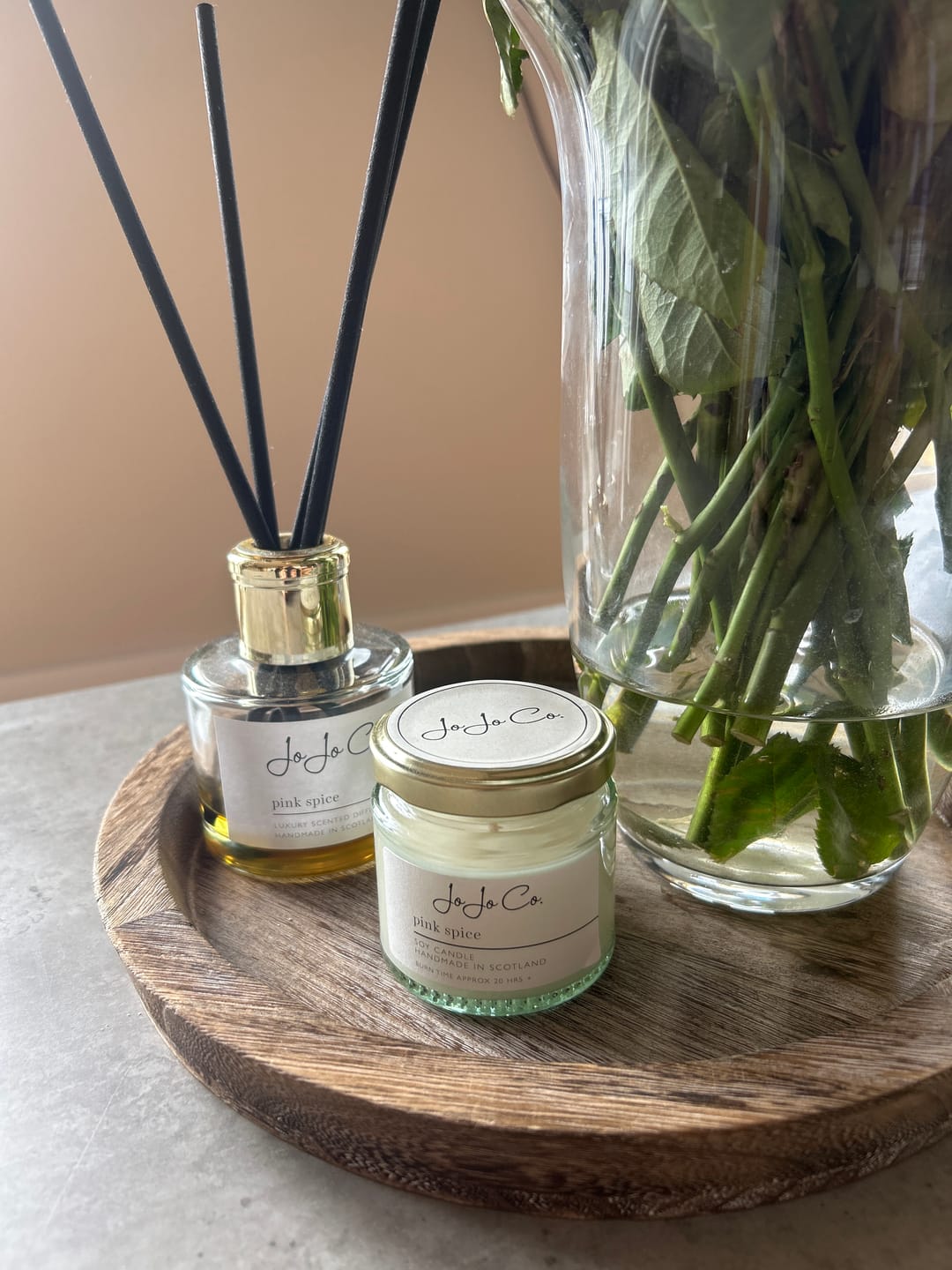 Customer photo review of Pink Spice Candles