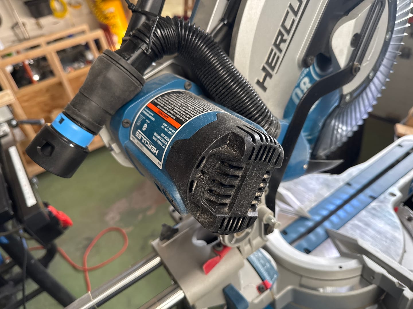 Customer photo review of Hercules 12" Sliding Compound Miter Saw Dust Collection