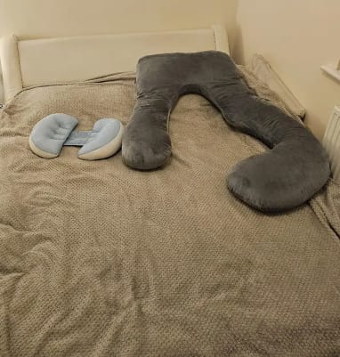 Customer photo review of PregComfy Mama-Kissen