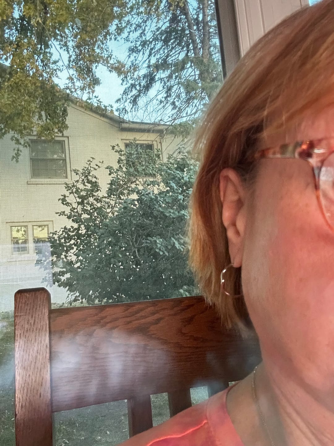 Customer photo review of Serena 18k White Gold Plated 22mm Wavy Hoop Earrings