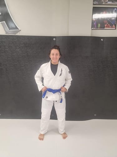 Customer photo review of Core White Brazilian Jiu Jitsu Womens BJJ Gi
