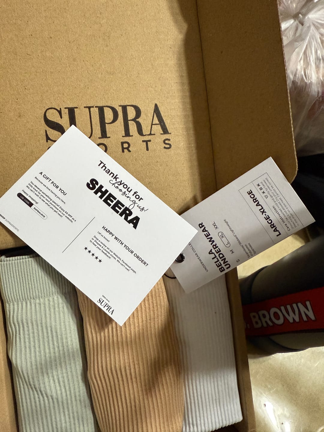 Customer photo review of Bella Underwear