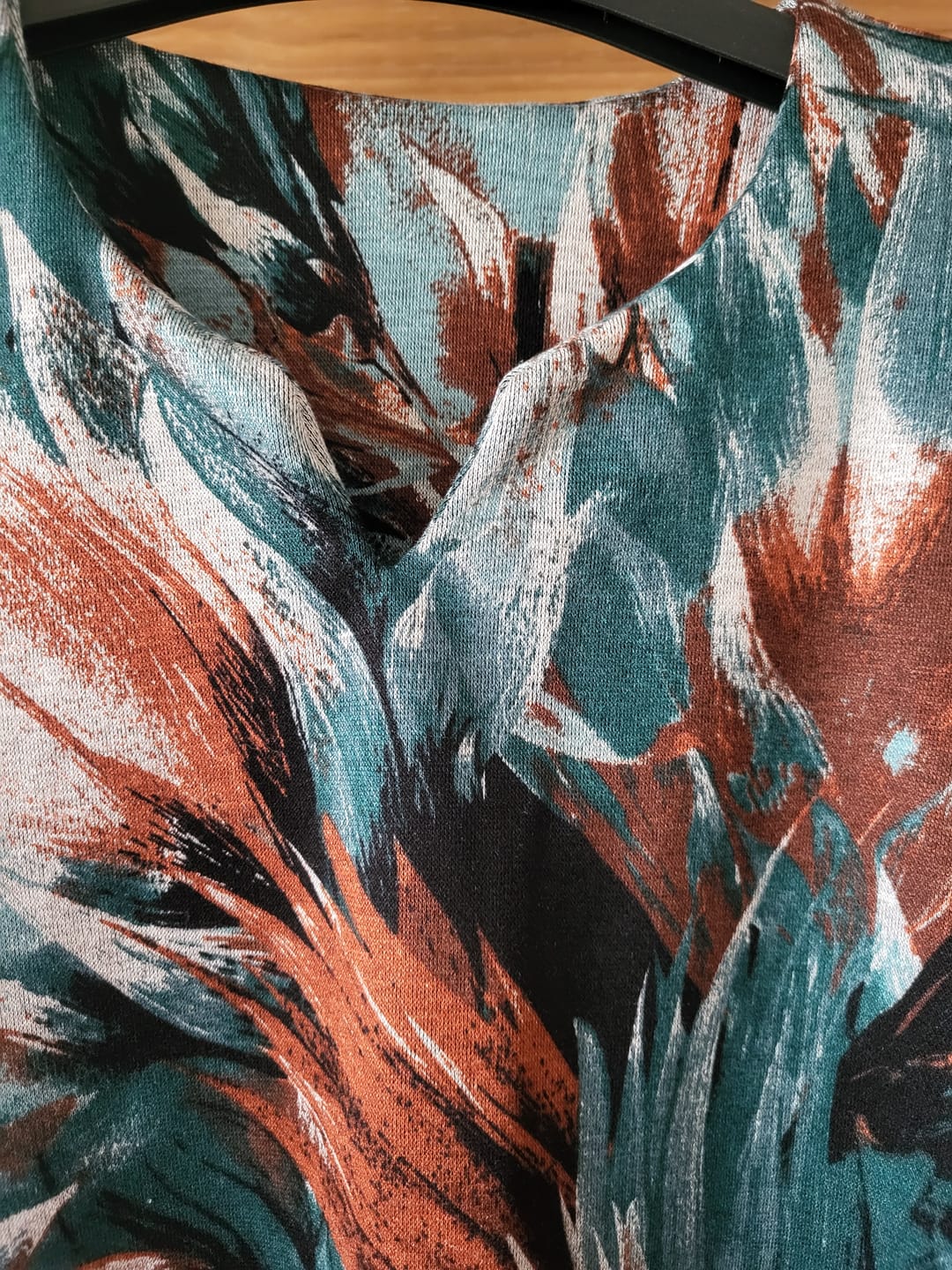 Customer photo review of Tropical Blooms Digital Modal-Touch Jersey Fabric