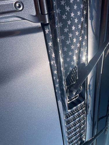 Customer photo review of Cowl Wiper Panel Hydrographic JL/JT 2018-2025