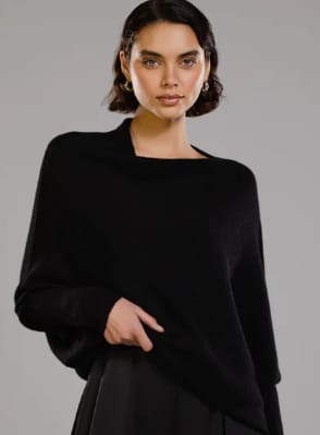 Customer photo review of Asymmetric Draped | Black