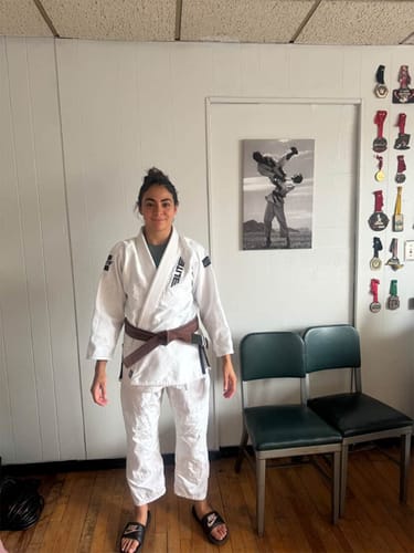 Customer photo review of Core White Brazilian Jiu Jitsu Womens BJJ Gi