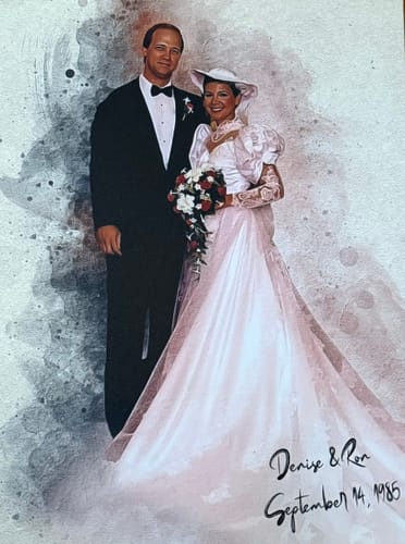 Customer photo review of Personalized photo Painting