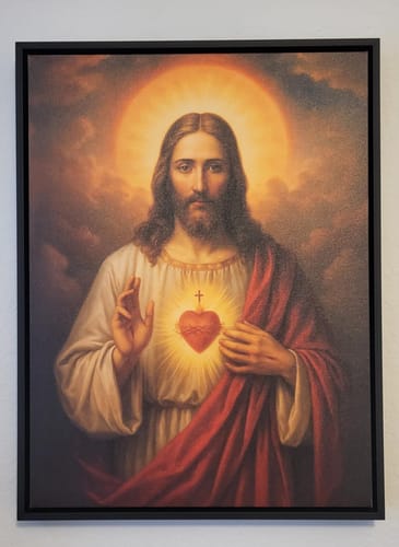 Customer photo review of Jesus Christ Sacred Heart