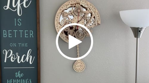 Customer video review of Gear Clock 3D Wooden Puzzle
