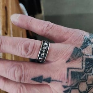 Customer photo review of Skull Smoke Ring