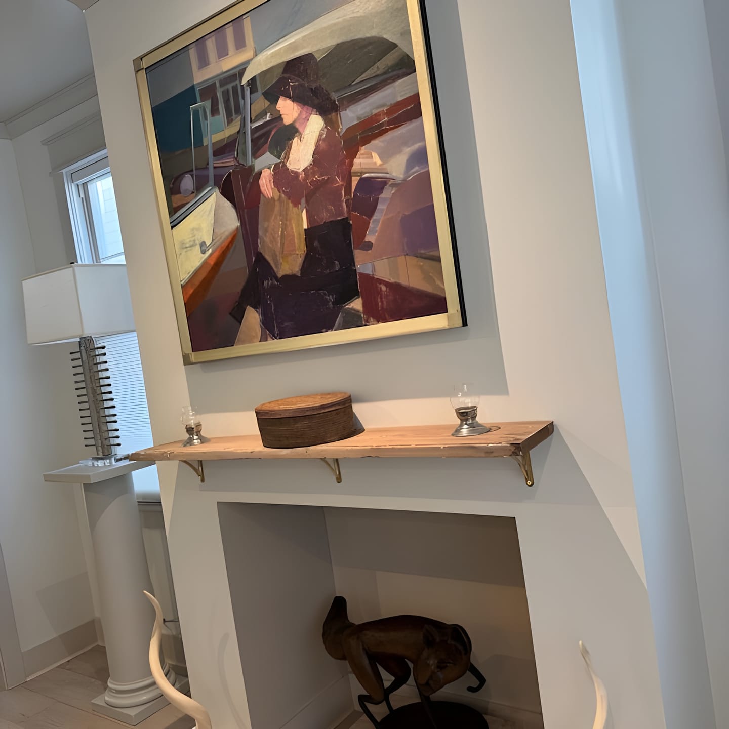 Customer photo review of Arched Shelf Bracket - Unlacquered Polished Brass