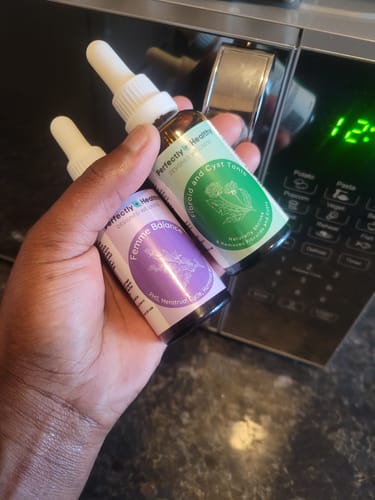 Customer photo review of Fibroid & Hormonal Balance Combo