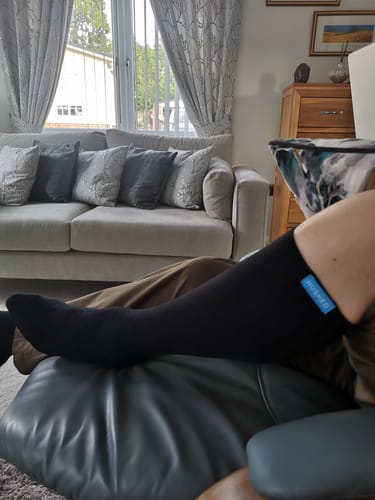 Customer photo review of Performance Eucalyptus Compression Socks