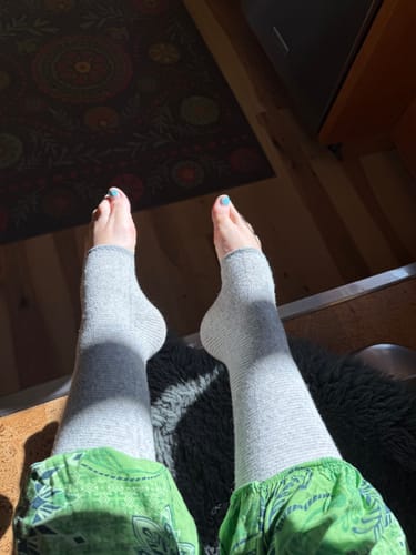 Customer photo review of Premium Anti-Fatigue Bamboo Footsleeves