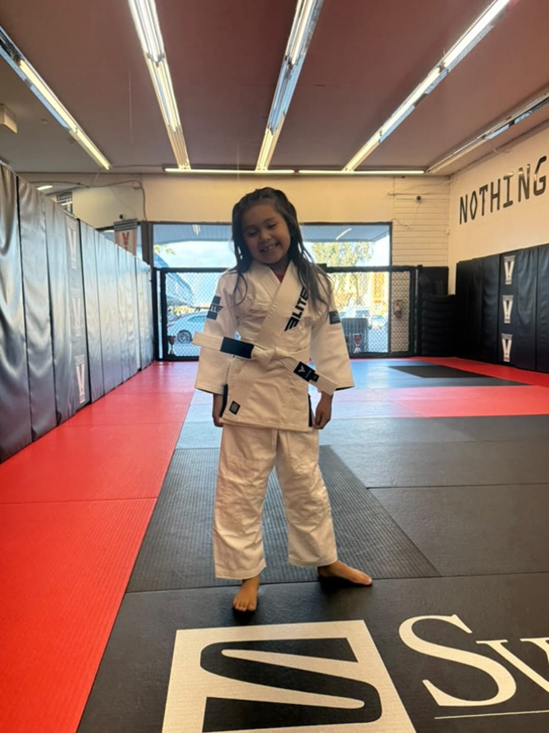 Customer photo review of Core White Brazilian Jiu Jitsu Kids BJJ Gi