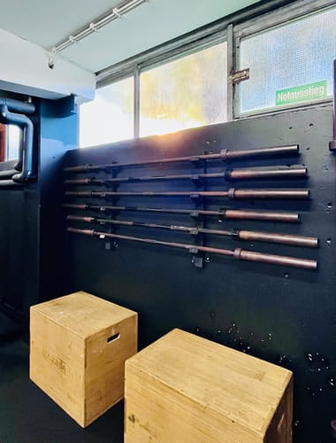 Customer photo review of Wall Mountable Horizontal Bar Holder - 6 Bars