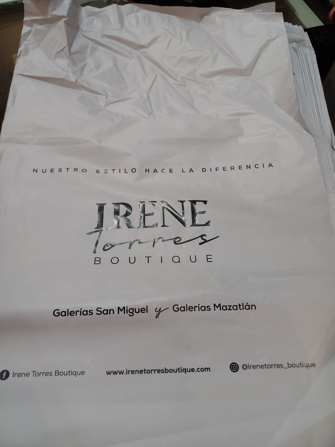 Customer photo review of Bolsas Personalizadas