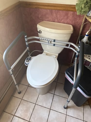Customer photo review of Toilet Safety Rail (350lb)