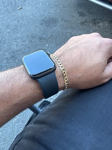 Customer photo review of 14K Solid Cuban Curb Bracelet for Men (5.7MM) JTJ™