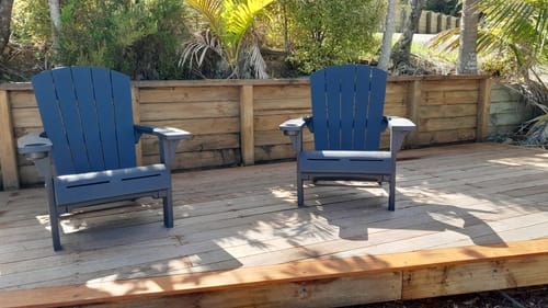 Customer photo review of Alpine Adirondack Chair - Graphite
