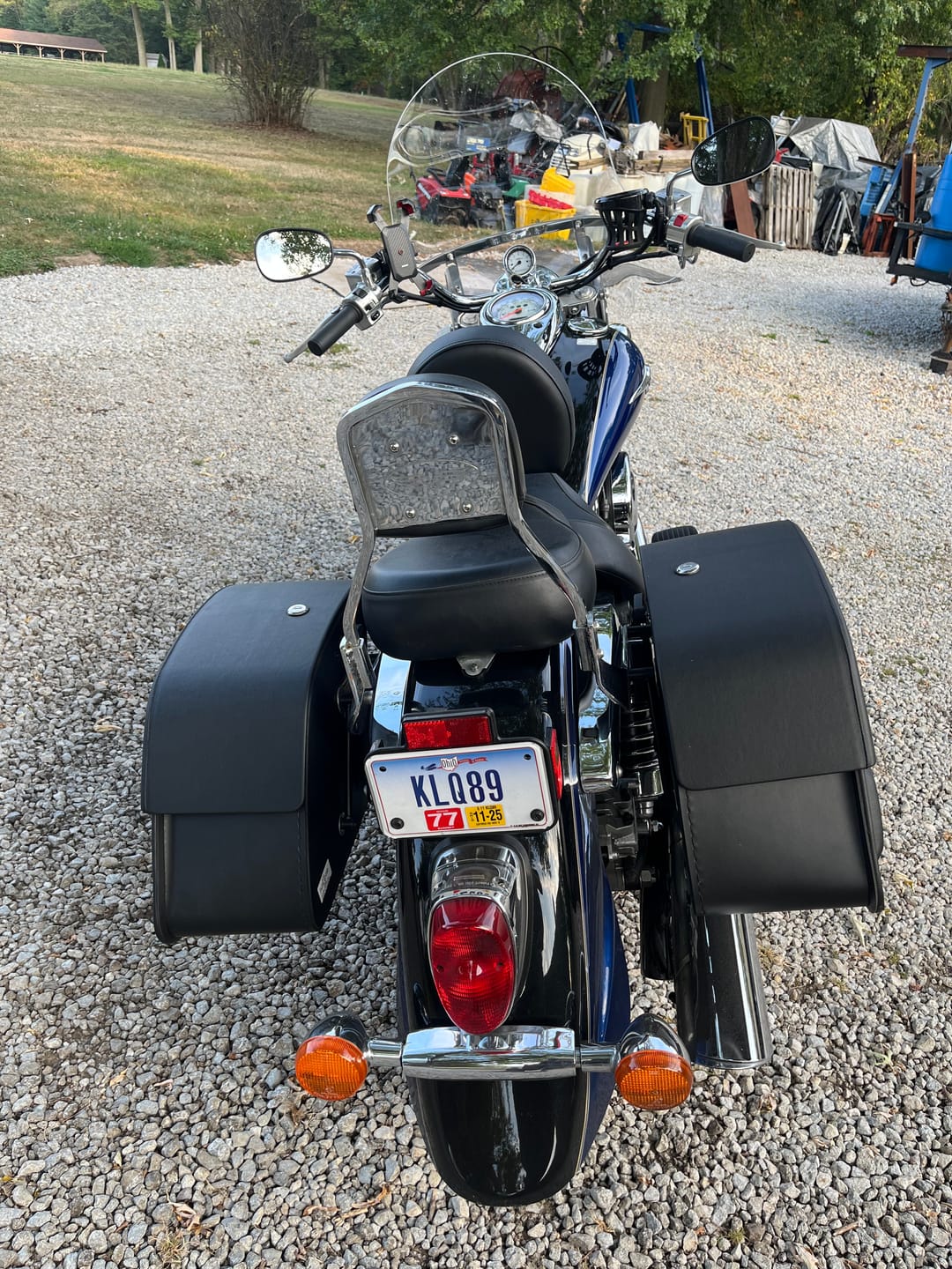 Customer photo review of 32L - Pantheon Large Hard Mount Shock Cutout Kawasaki Vulcan 1600 Classic VN1600 Saddlebags