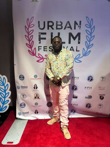 Customer photo review of Python Rec - Gold & Brown Sunglasses