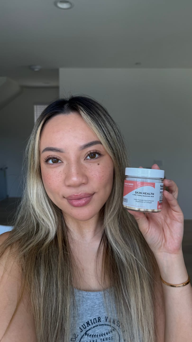 Customer photo review of SKIN HEALTH  with Milk Thistle + Hyaluronic Acid