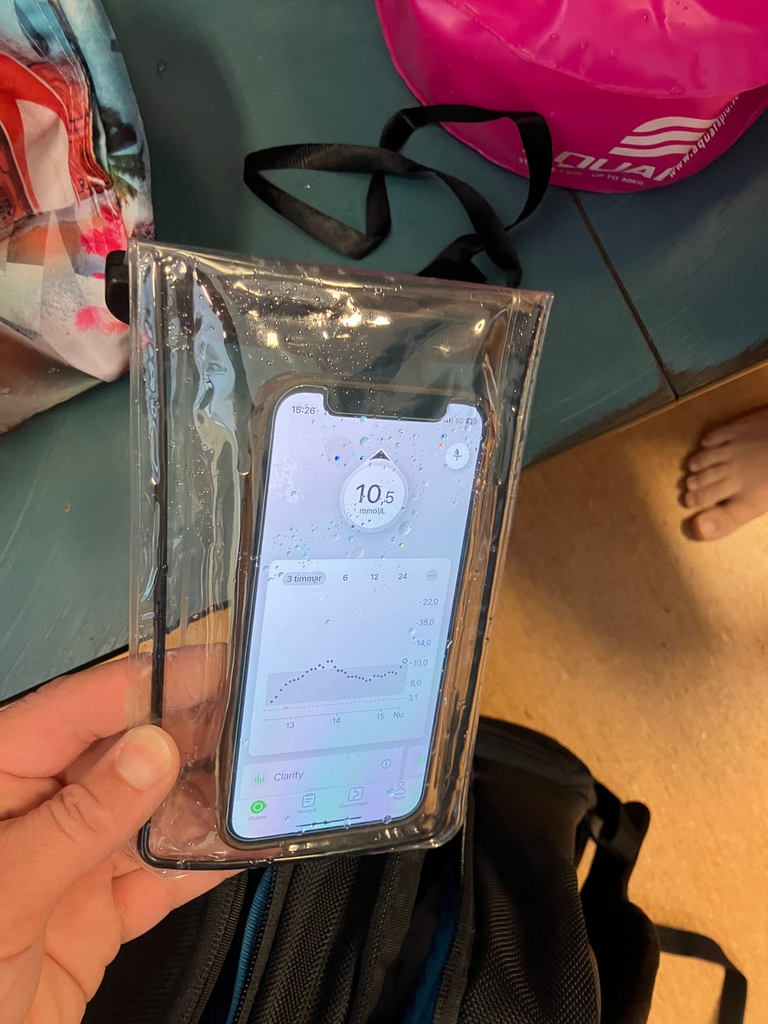 Customer photo review of Mobilcase förvaring – Vattentät och Transparent för Alla som älskar bada