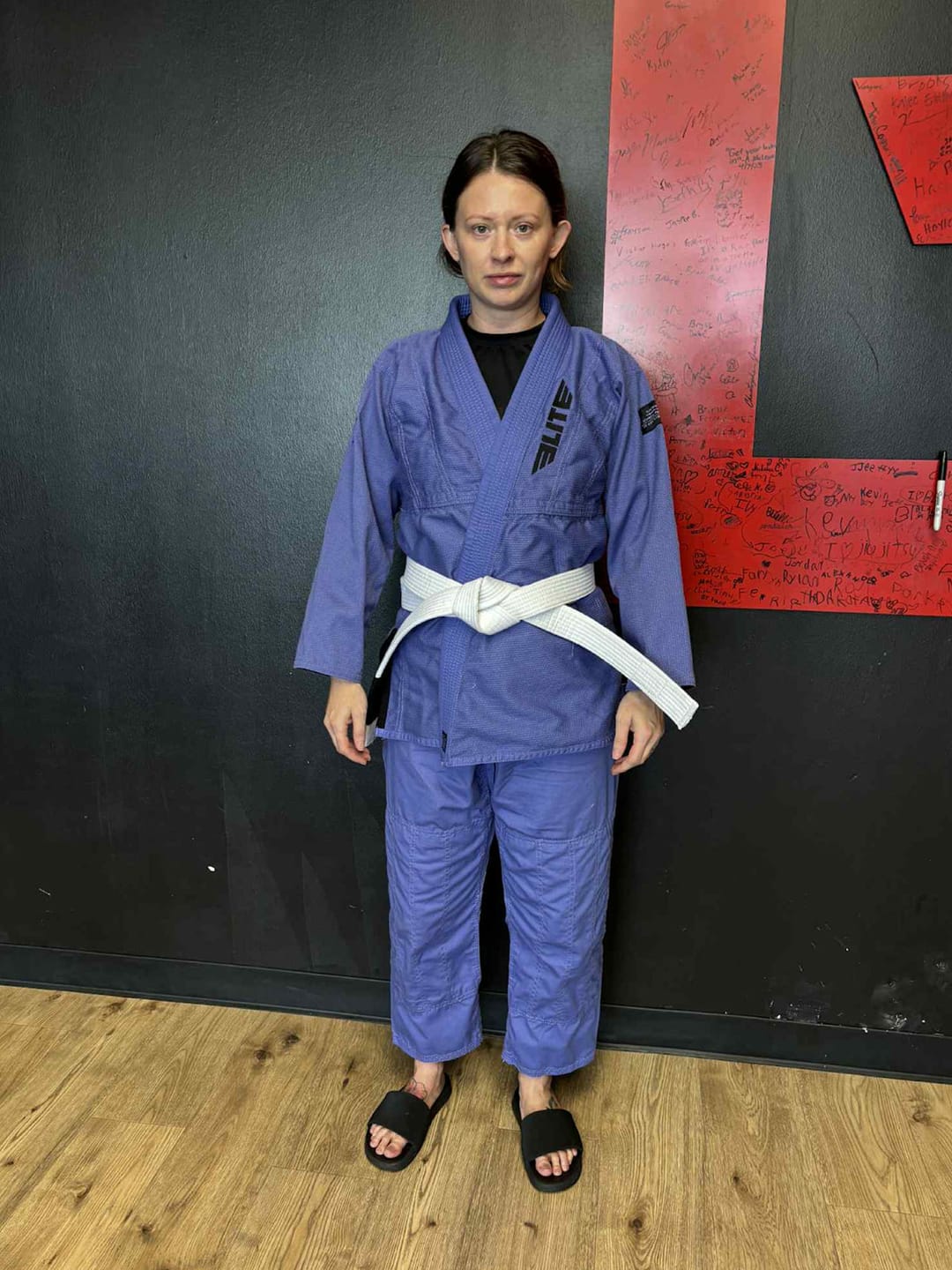 Customer photo review of Core Purple Brazilian Jiu Jitsu Womens BJJ Gi