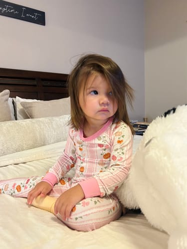 Customer photo review of Pumpkin Spice Two-Piece Pajamas