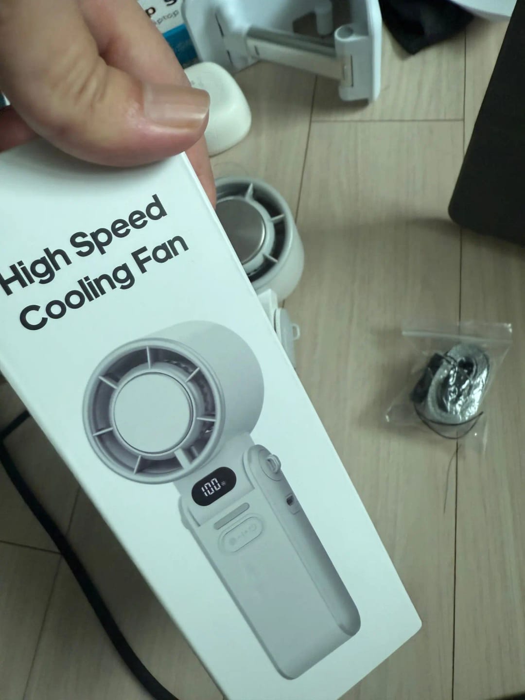 Customer photo review of Foldable Turbo Fan with Ice Compress