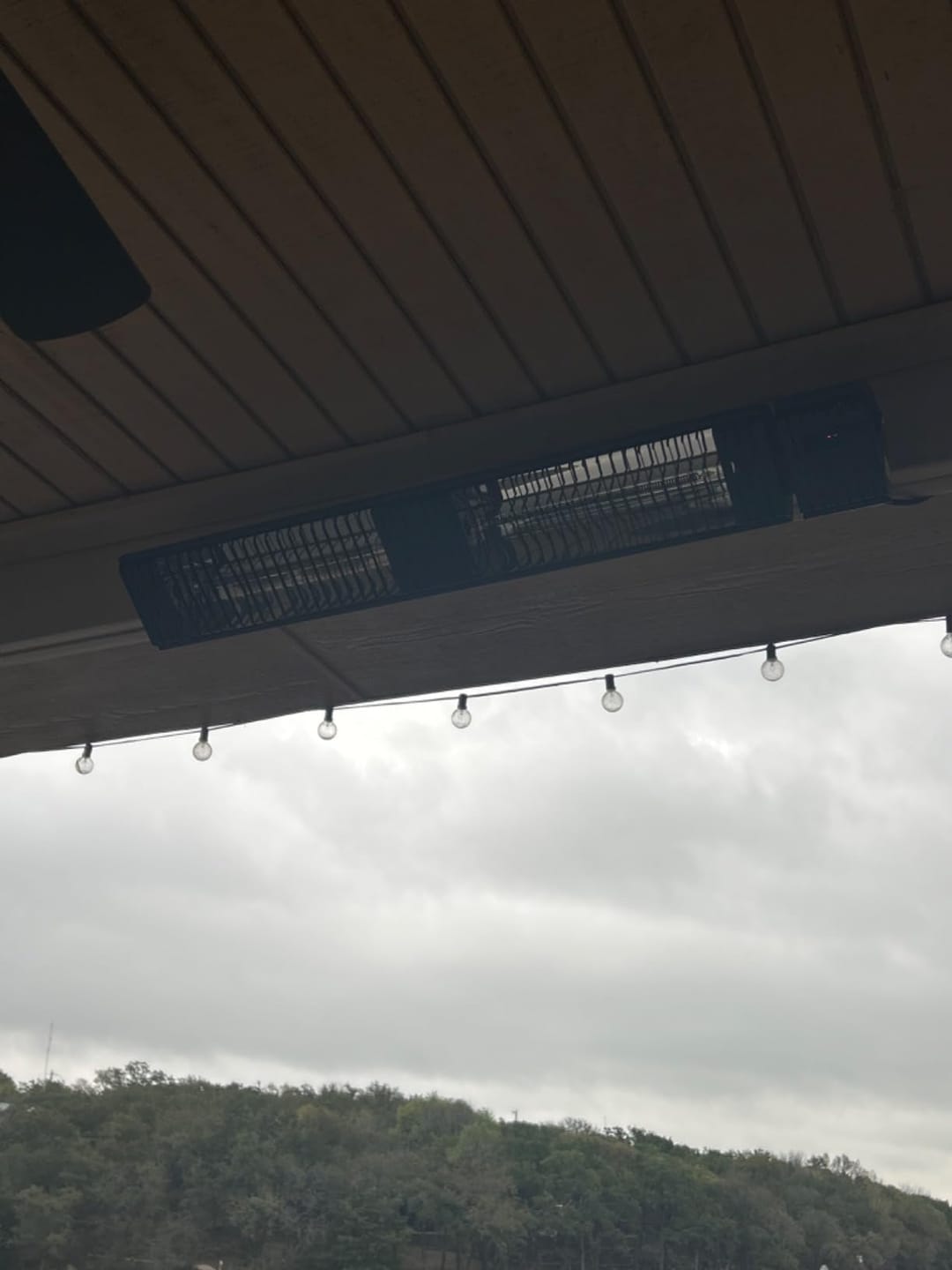 Customer photo review of Electric Outdoor/Indoor Patio Heater - 3000W Wall Mounted & Timer