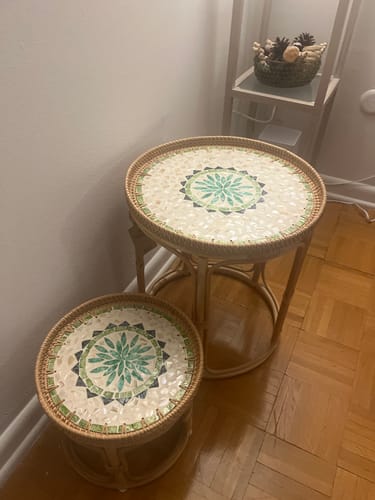 Customer photo review of Oasis Rattan Table Set