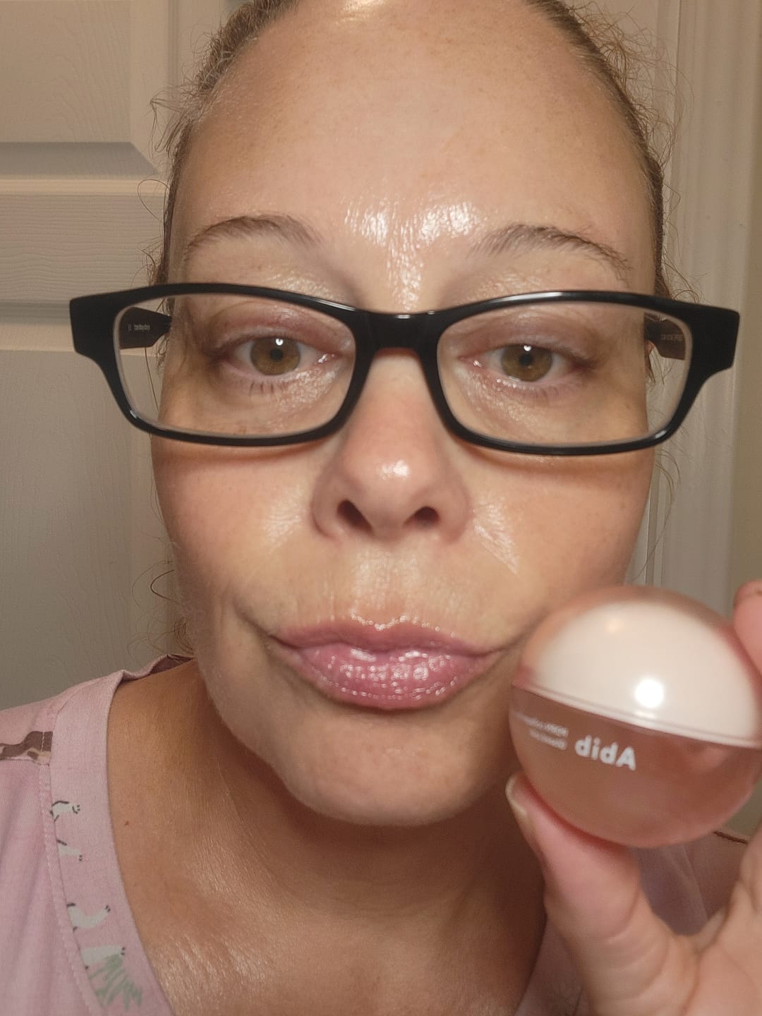 Customer photo review of PDRN Collagen Lip Mask Glazed Jelly