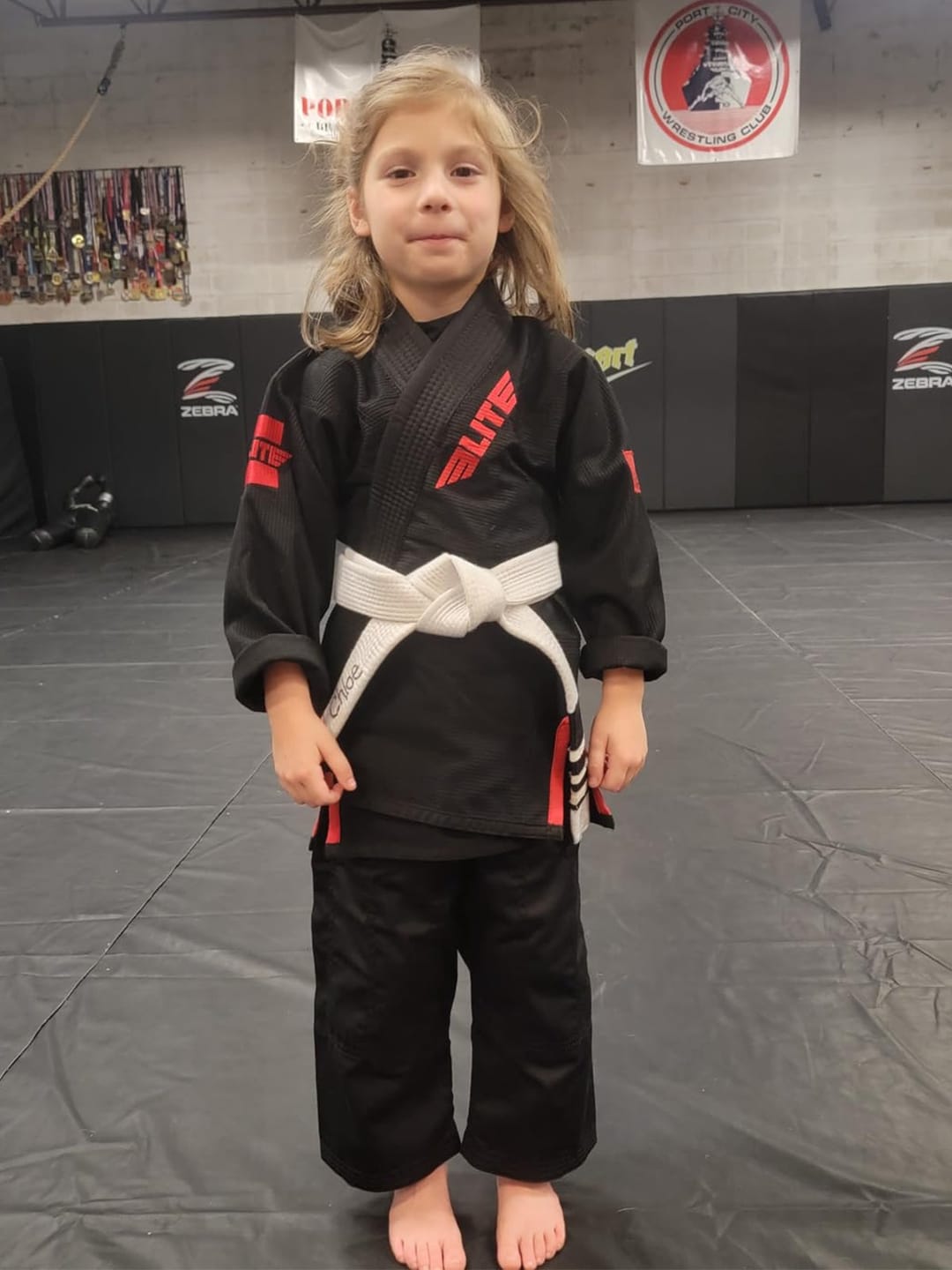 Customer photo review of Core Black Brazilian Jiu Jitsu Kids BJJ Gi