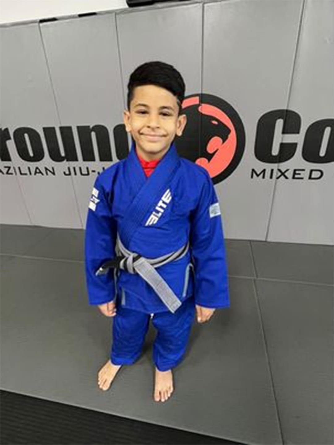 Customer photo review of Core Blue Brazilian Jiu Jitsu Kids BJJ Gi